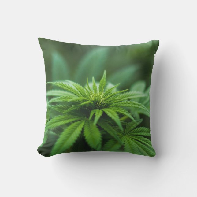 Beautiful Weed Outdoor Pillow (Front)