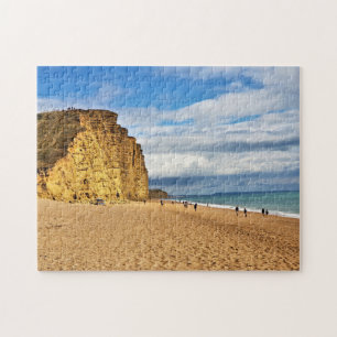 Beautiful West Bay Beach Cliff Blue Sea Jigsaw Puzzle