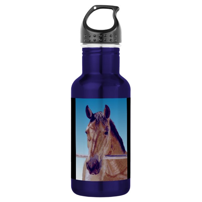 Beautiful Western Horse 532 Ml Water Bottle (Front)