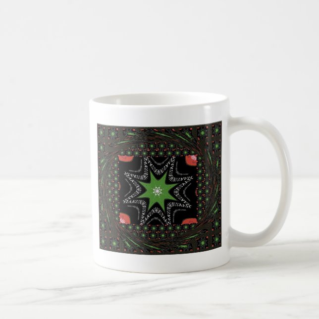 Beautiful Whirling stars background Print vector  Coffee Mug (Right)