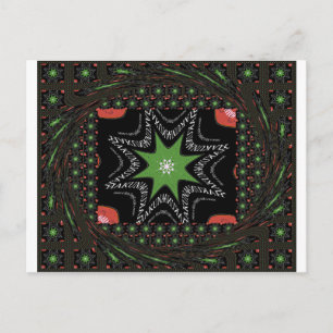 Beautiful Whirling stars background Print vector Postcard