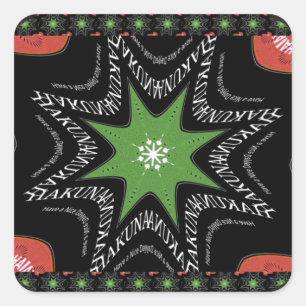 Beautiful Whirling stars background Print vector  Square Sticker