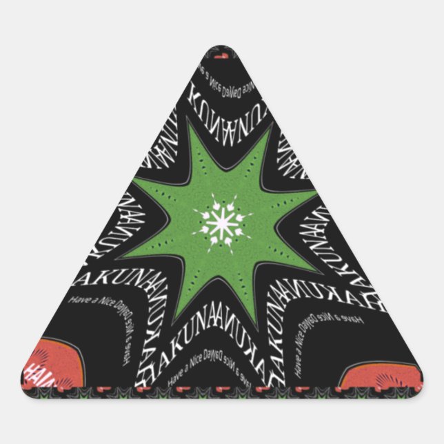 Beautiful Whirling stars background Print vector  Triangle Sticker (Front)