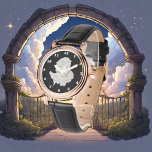 Beautiful White Angel Square wrist watch<br><div class="desc">design by Barry at www.psptubez.com</div>
