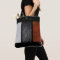 Beautiful White, Black & Rust Panels Faux Leather