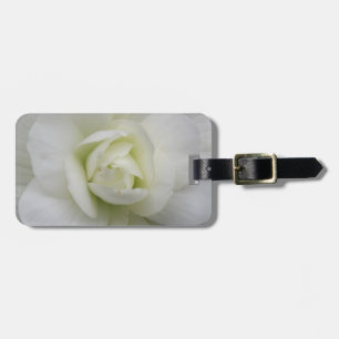Beautiful White Carnation Custom Luggage Tag