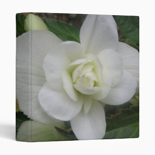 Beautiful White Carnation Photo Album Binder
