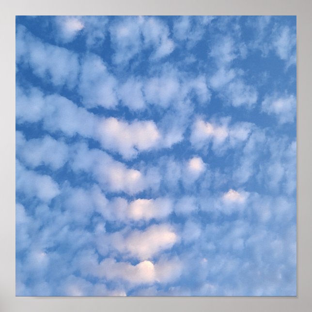 Beautiful White Clouds Poster (Front)