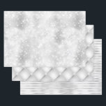 Beautiful White Designs Wedding Events Wrapping Paper Sheet<br><div class="desc">This design was created though digital art. It may be personalized by choosing the customize option. Contact me at colorflowcreations@gmail.com if you with to have this design on another product. Purchase my original abstract acrylic painting for sale at www.etsy.com/shop/colorflowart. See more of my creations or follow me at www.facebook.com/colorflowcreations, www.instagram.com/colorflowcreations,...</div>