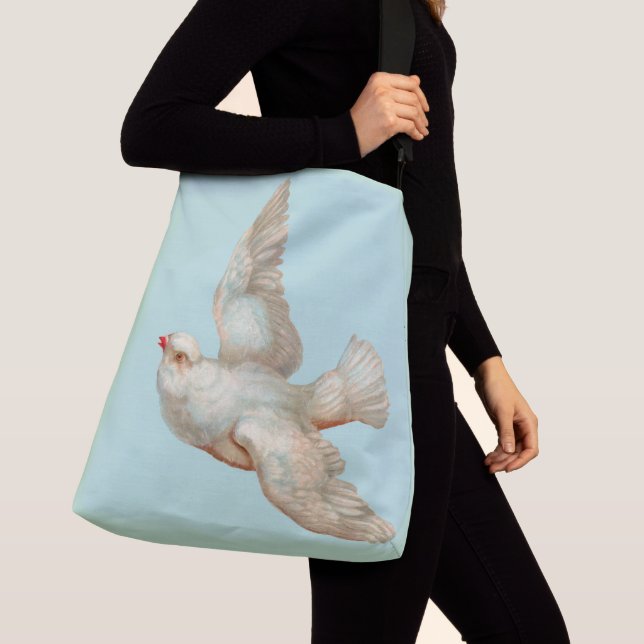  beautiful white dove crossbody bag (Close Up)