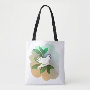 Beautiful White Dove Tote Bag