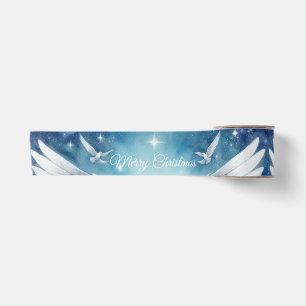 Beautiful White Guardian Angel Satin Ribbon