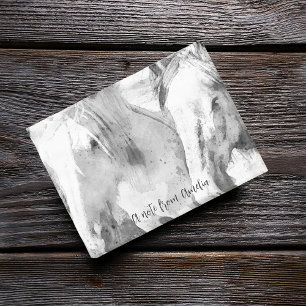 Beautiful White Horse Personalized Post-it Notes