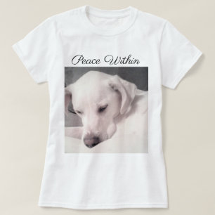 Beautiful  White Labrador Mix Dog Peace Within T-S T-Shirt