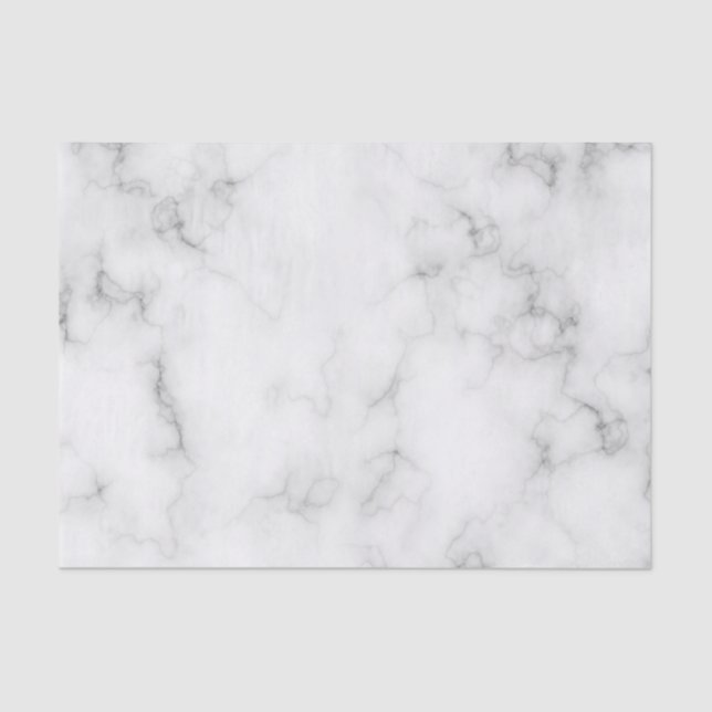 Beautiful White Marble Tissue Paper (Front)