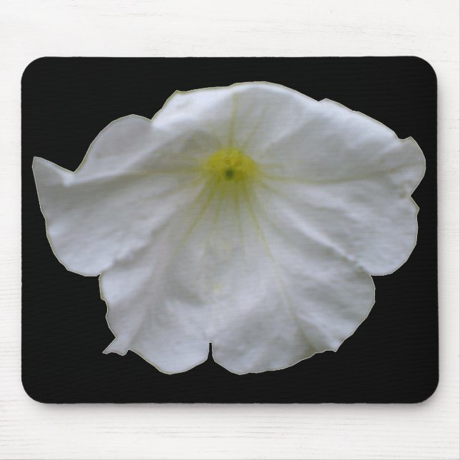 Beautiful White Petunia Mousepad (Front)
