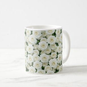 Beautiful White Roses Coffee Mug