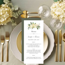 Beautiful White Roses Floral Wedding