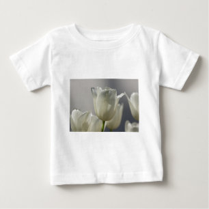 Beautiful White Spring Tulips Baby T-Shirt
