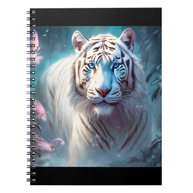 Beautiful White tiger Notebook (Front)