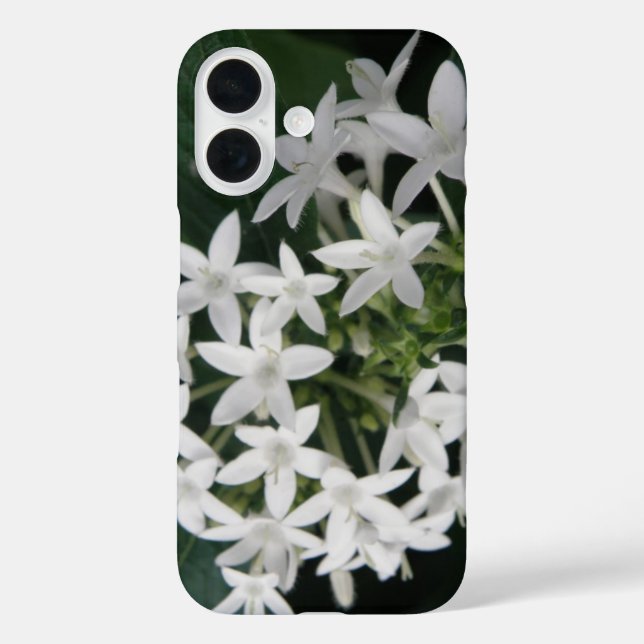 Beautiful White Tropical Flowers Case-Mate iPhone Case (Back)