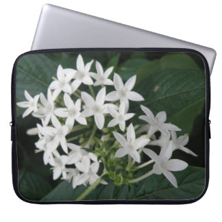 Beautiful White Tropical Flowers Laptop Sleeve