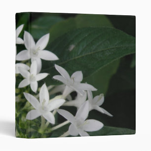 Beautiful White Tropical Flowers Photograph Album Binder