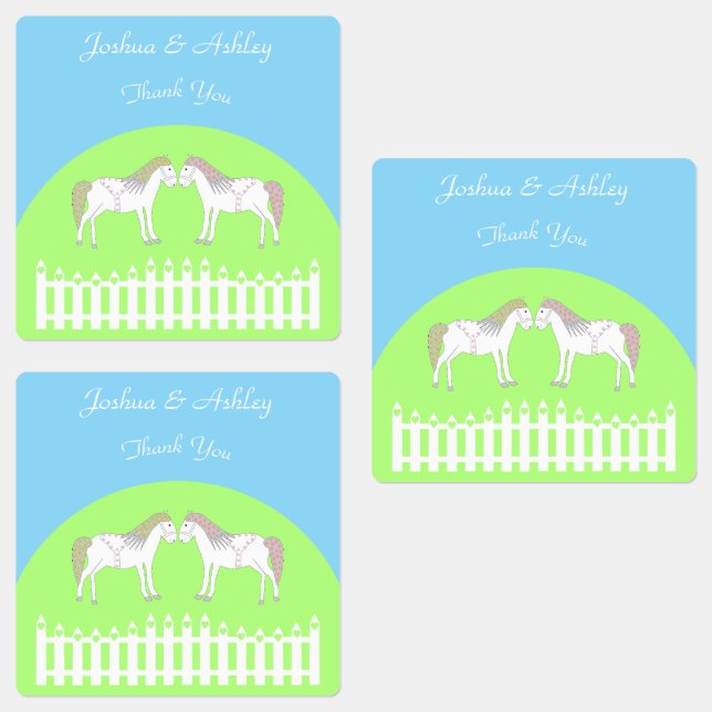 Beautiful White Wedding Horses Custom (Group)