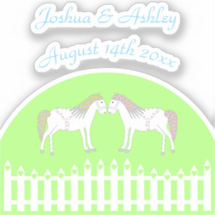 Beautiful White Wedding Horses Custom