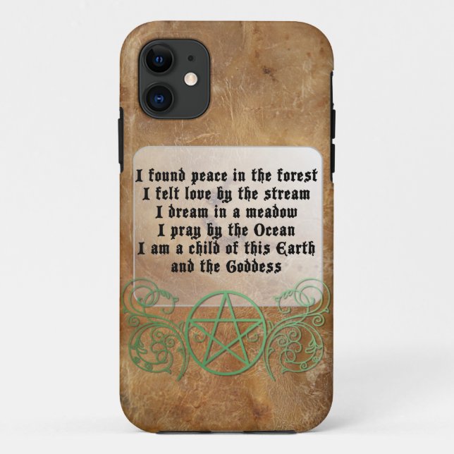 Beautiful Wiccan Poem Case-Mate iPhone Case (Back)