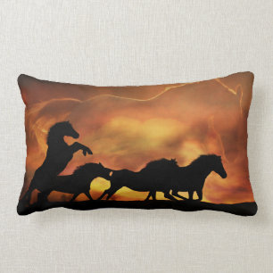 Beautiful Wild Horse Throw Pillow