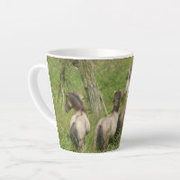 Beautiful Wild Horses Latte Mug
