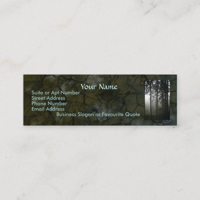 Beautiful Wilderness Scene from Nature Mini Business Card (Front)