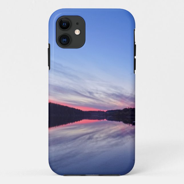 Beautiful Wilderness Sunset over Lake Photo Case-Mate iPhone Case (Back)
