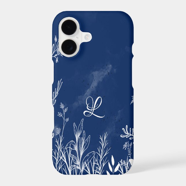 Beautiful Wildflower Doodles Monogram  (Back)