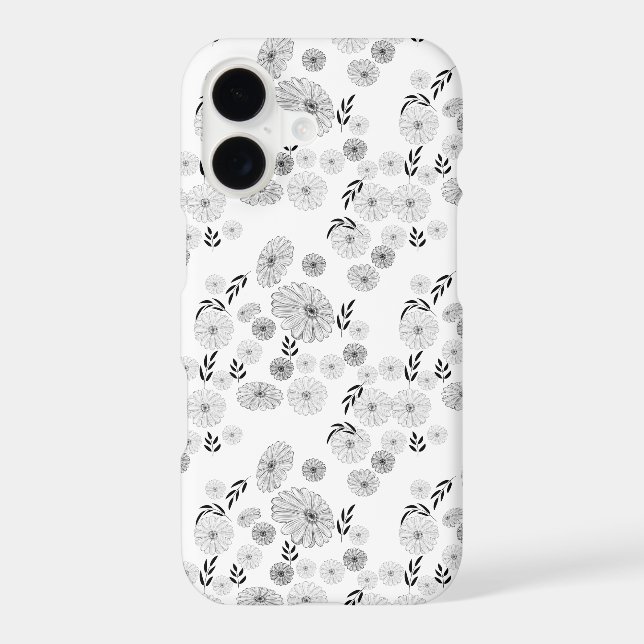 Beautiful Wildflower Doodles Pattern  Case-Mate iP (Back)
