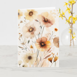 Beautiful Wildflowers Flowers SORRY FOR YOUR LOSS Card