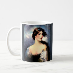 beautiful wind-blown Victorian woman Coffee Mug