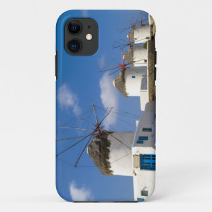 Beautiful windmills on the island of Mykonos, iPhone 11 Case