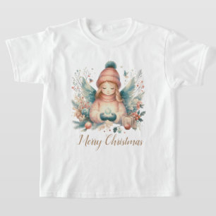 Beautiful winter angel amidst the northern nature T-Shirt