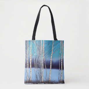 Beautiful Winter Birch Tote Bag