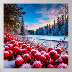 Beautiful Winter Landscape Poster
