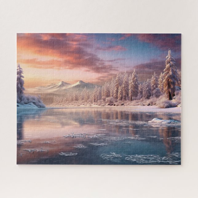 beautiful winter nature jigsaw puzzle (Horizontal)