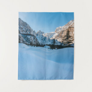 Beautiful winter scenery at Tamar valley, Slovenia Tapestry