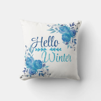 beautiful winter seasonal design Throw Pillow