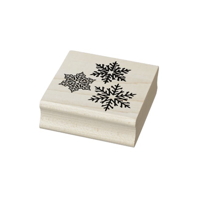 Beautiful Winter Snowflakes Rubber Stamp (Stamp)