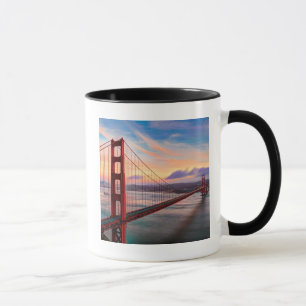 Beautiful winter sunset at Golden Gate Bridge Mug