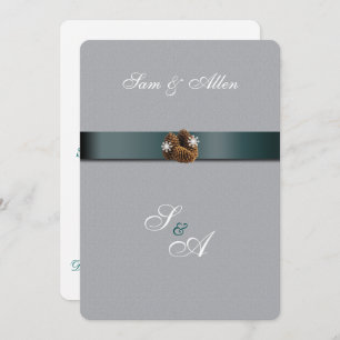 Beautiful, Winter Wedding Invitation
