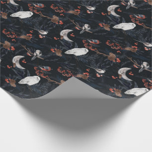 Beautiful Winter Woodland Pattern  Wrapping Paper