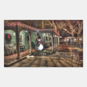 Beautiful Winter's Night Christmas Scene Sticker